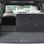 Откинутая спинка заднего сидения в автомобиле Хёндай Туссан 2019 года