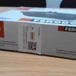 Проверочный код на упаковке с тормозными колодками Fedoro для Лада Калины