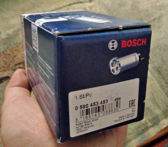 Оригинальный бензонасос на ВАЗ-2110 в упаковке BOSCH