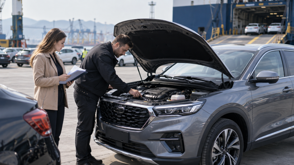 Корейский автомобиль по теме статьи на дороге
