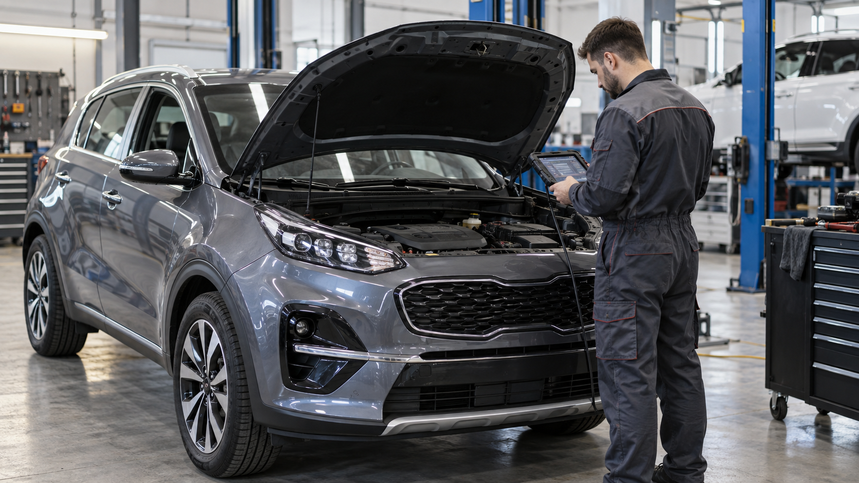 Диагностика корейского автомобиля после доставки
