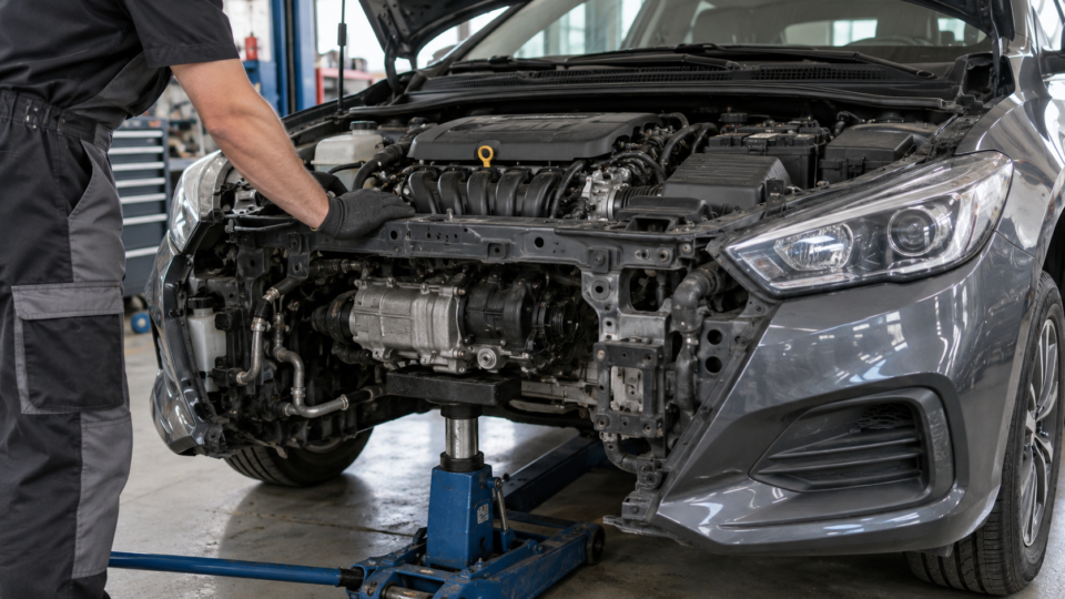 Диагностика опор двигателя корейского автомобиля в автосервисе