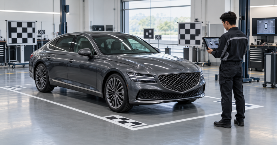 Диагностика системы кругового обзора Genesis перед покупкой автомобиля