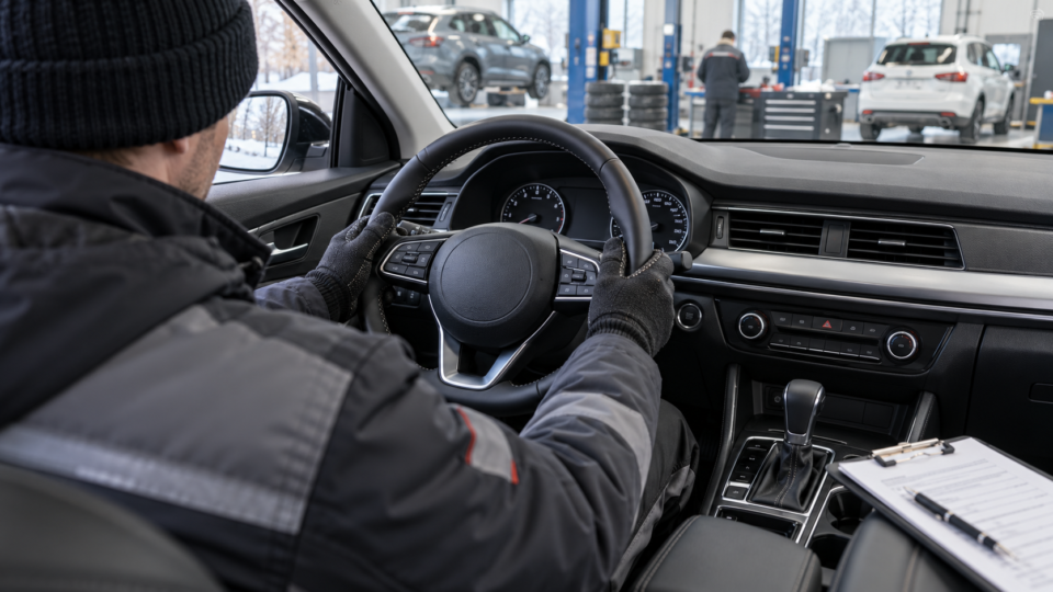 Проверка обогрева рулевого колеса корейского автомобиля перед покупкой