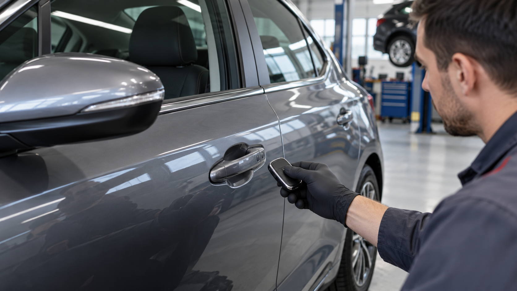 Проверка смарт-ключа и ручки двери Hyundai перед покупкой автомобиля