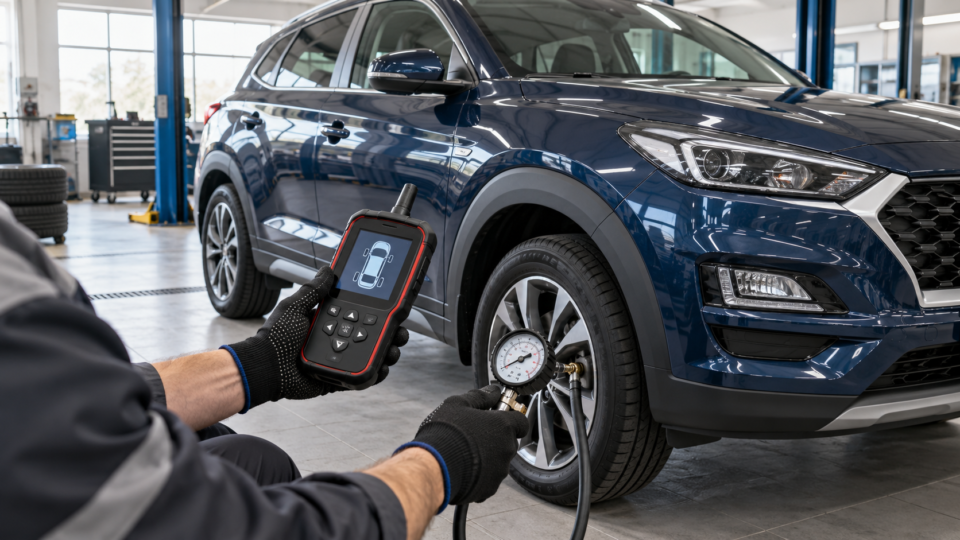 Проверка системы контроля давления в шинах Kia перед покупкой
