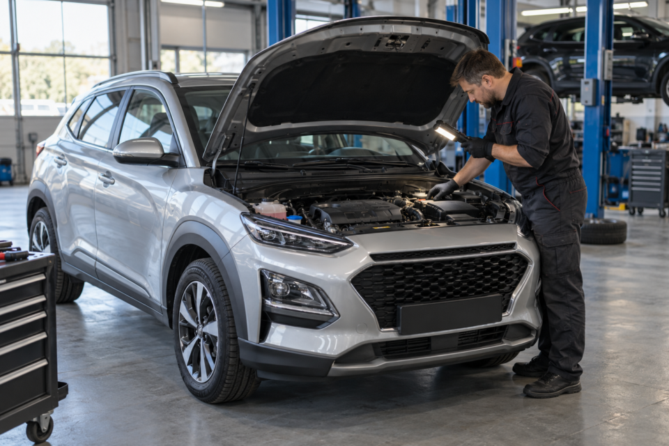 Диагностика системы охлаждения корейского автомобиля в автосервисе