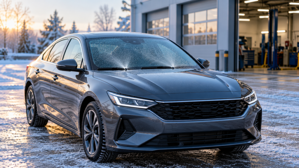 Проверка стеклоомывающей системы корейского автомобиля перед зимой